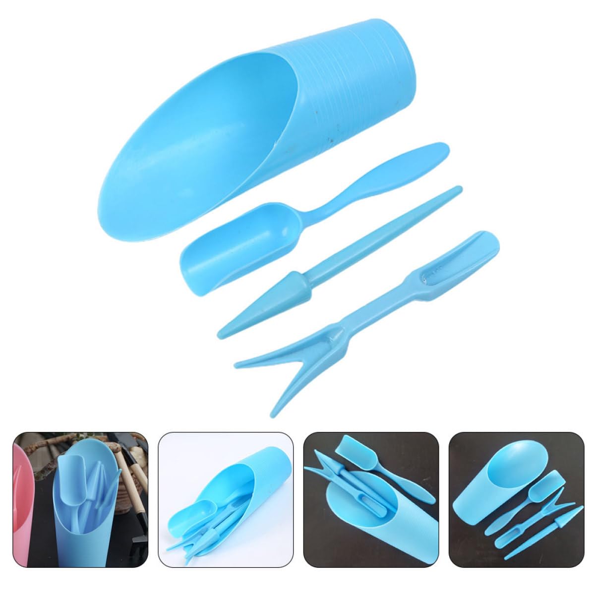 Gardening Tools Hoe - 4 stks/set, Plastic Duurzaam Emmer schop
