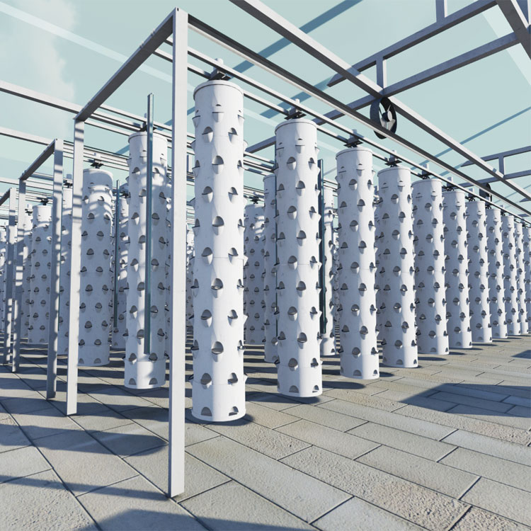 Hydroponic System - Slimme hangende kolom hydrocultuur roterende toren