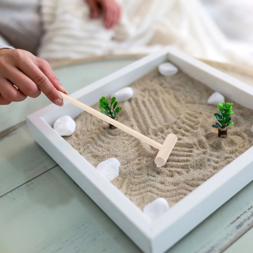 Gardening Tools Japan - 6-delige mini bamboe harkenset voor Zen