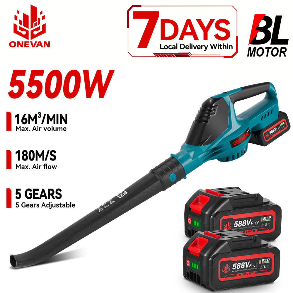 Gardening Tool - ​ ONEVAN 5500W Borstelloze Elektrische Luchtblazer