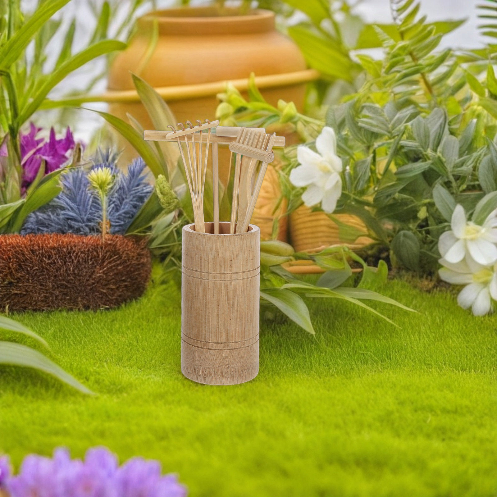 1 Set Zen Zandhark Set Bamboe  - Gardening Tools Rake recensie en prijs