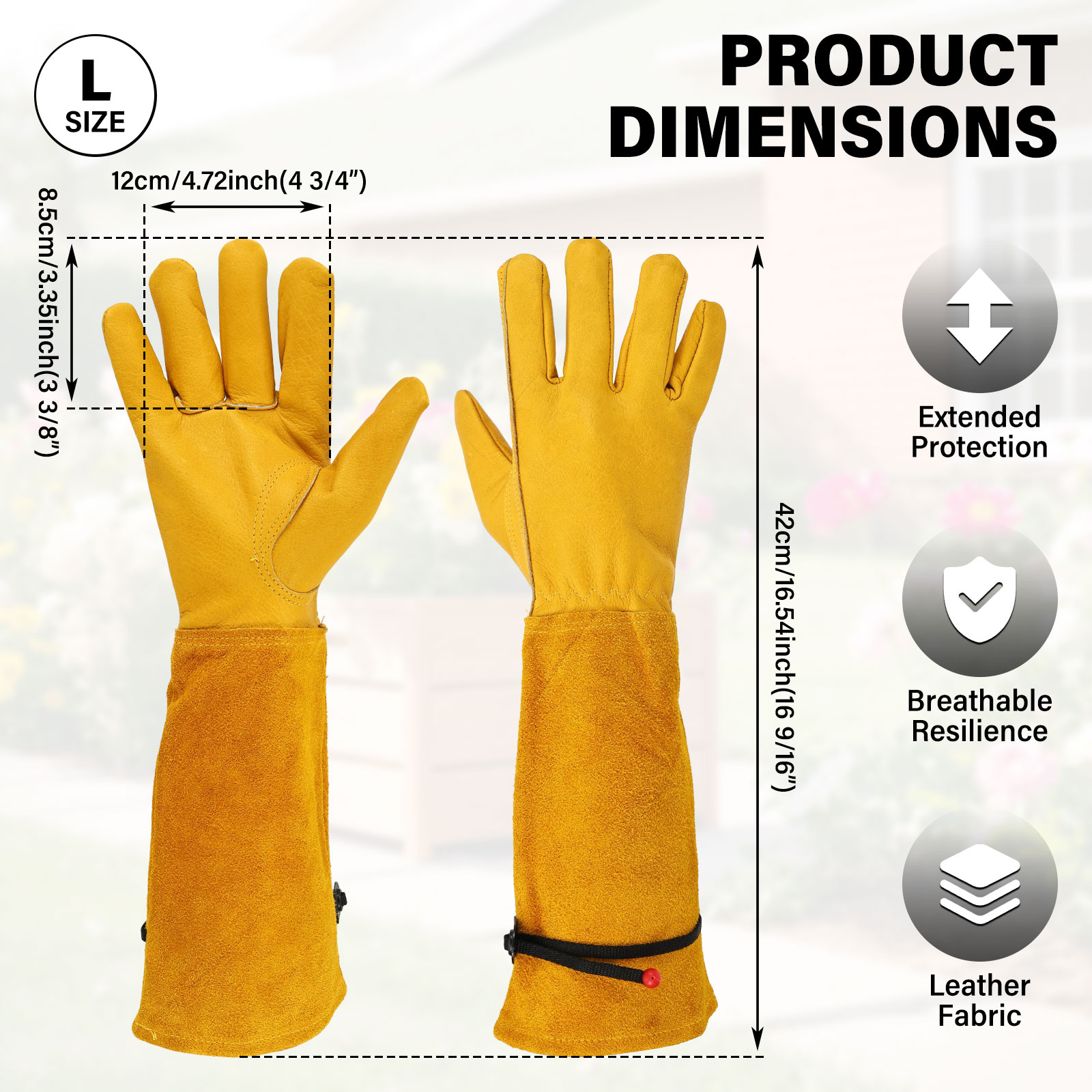 Lange tuinhandschoenen met ver - Garden Gloves Thorn Proof recensie en prijs