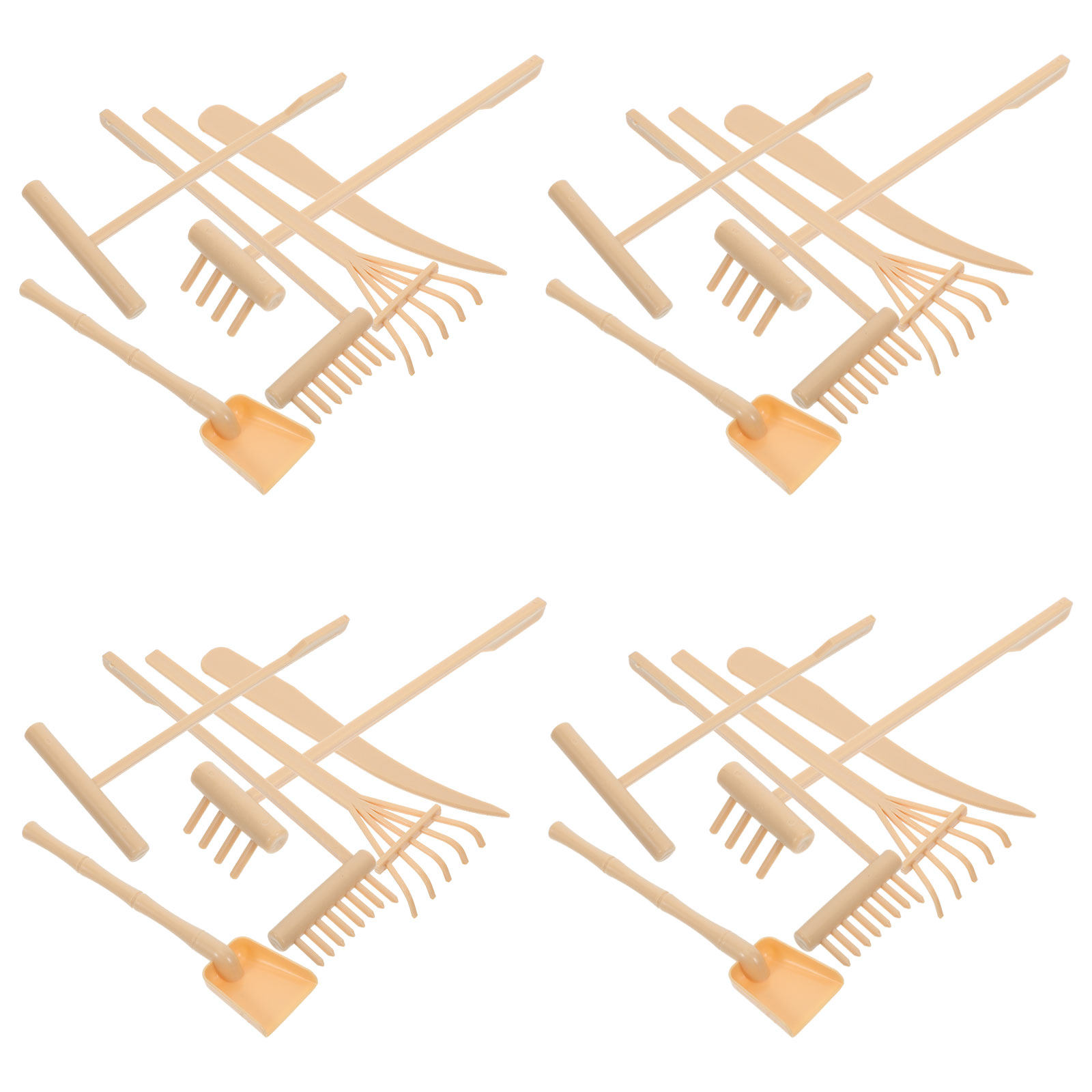 4 sets mini zen-tuin zandhark  - Gardening Tools Rake recensie en prijs