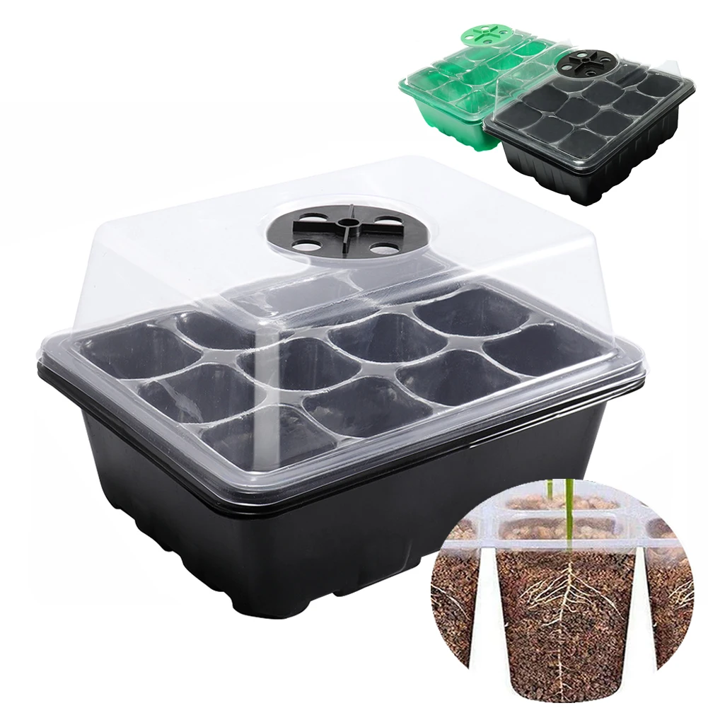 12 Gaten Zaad Starter Tray Met - Propagation Tray Dome recensie en prijs