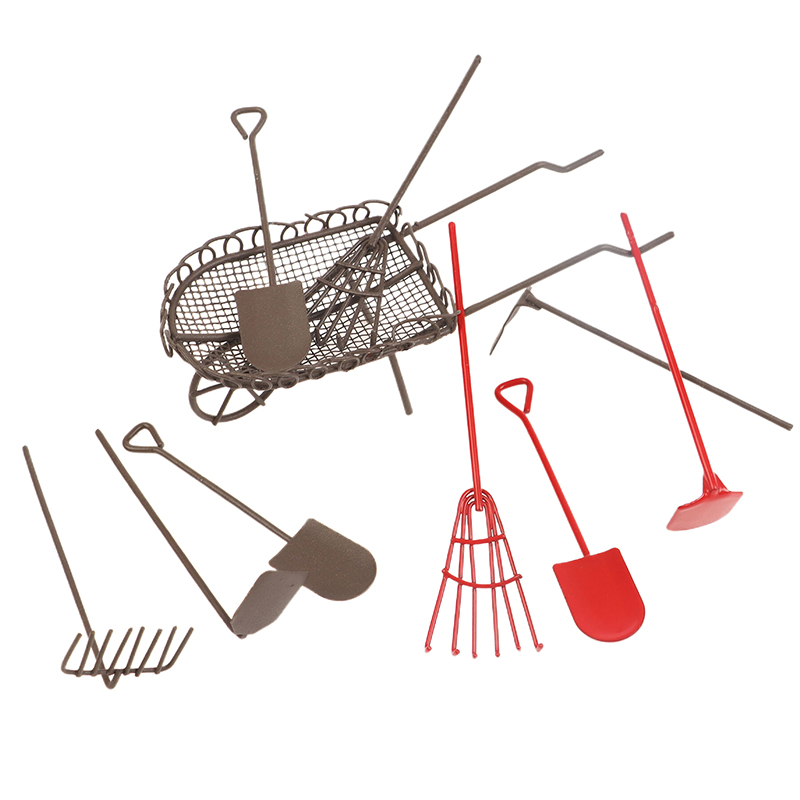 1/12 Poppenhuis Simulatie Tuin - Gardening Tools Hoe recensie en prijs