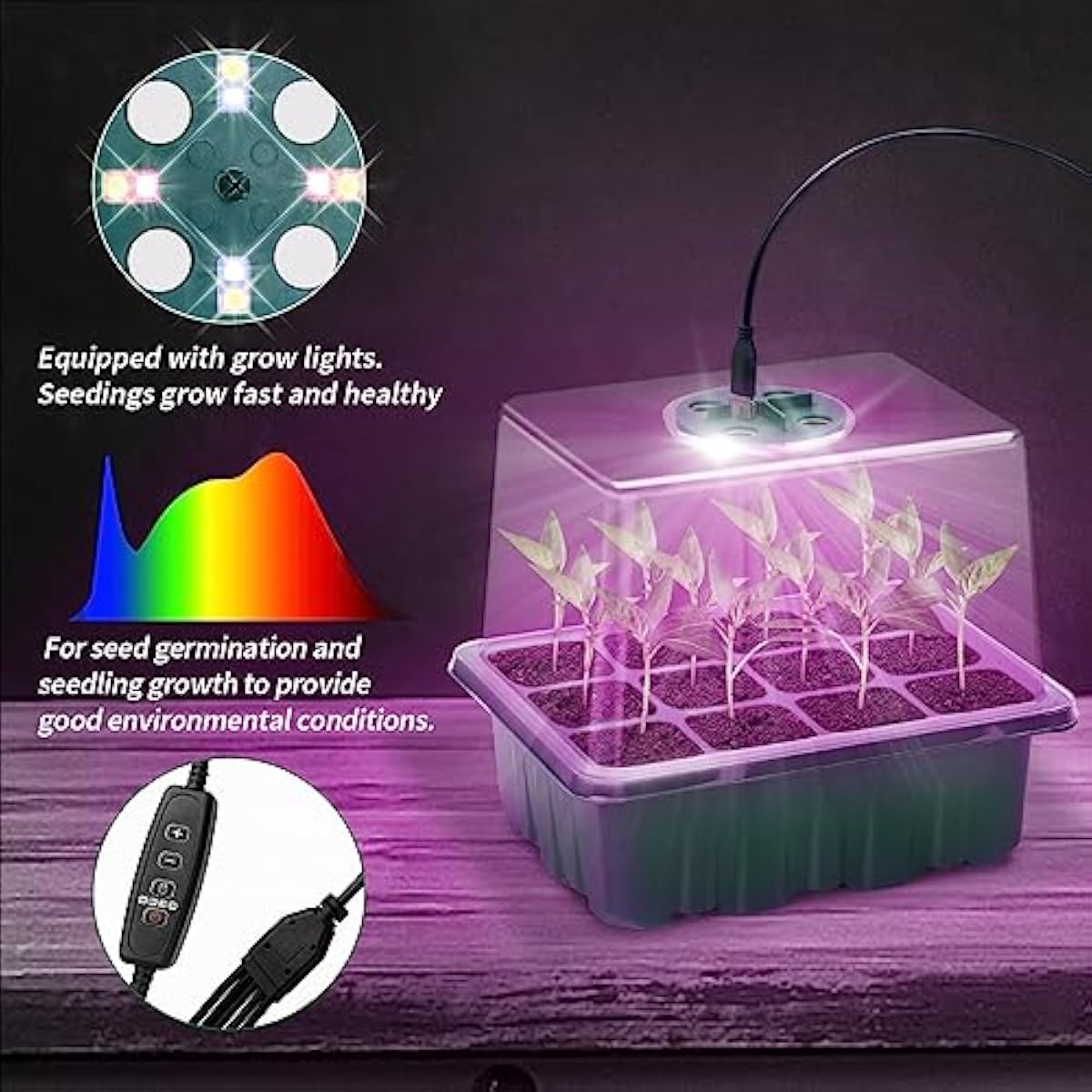 Zaai- en kweekset met verstelb - Propagation Tray Dome recensie en prijs