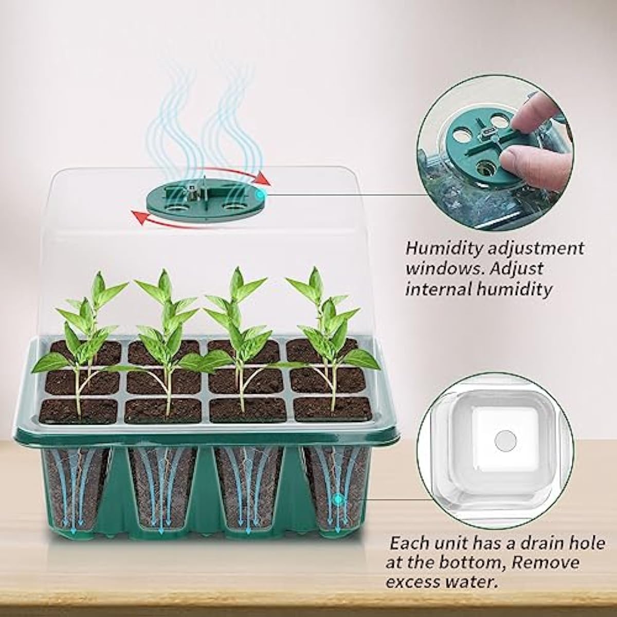 Zaai- en kweekset met verstelb - Propagation Tray Dome recensie en prijs