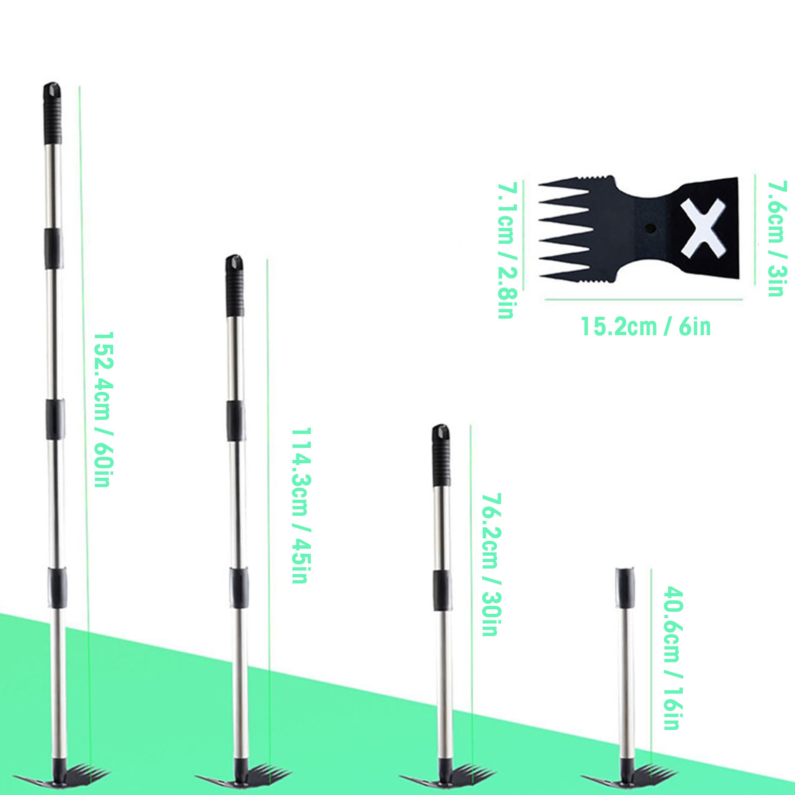 5-delige onkruidtrekker met la - Gardening Tools Hoe recensie en prijs