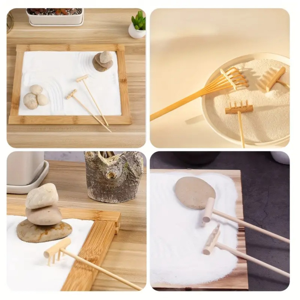 6-delige mini bamboe harkenset - Gardening Tools Japan recensie en prijs